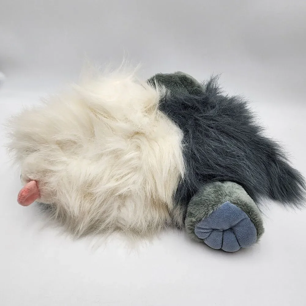 Vintage SHEEP DOG‎ Ganz Heritage Collection GOOGLES White Gray Plush 16